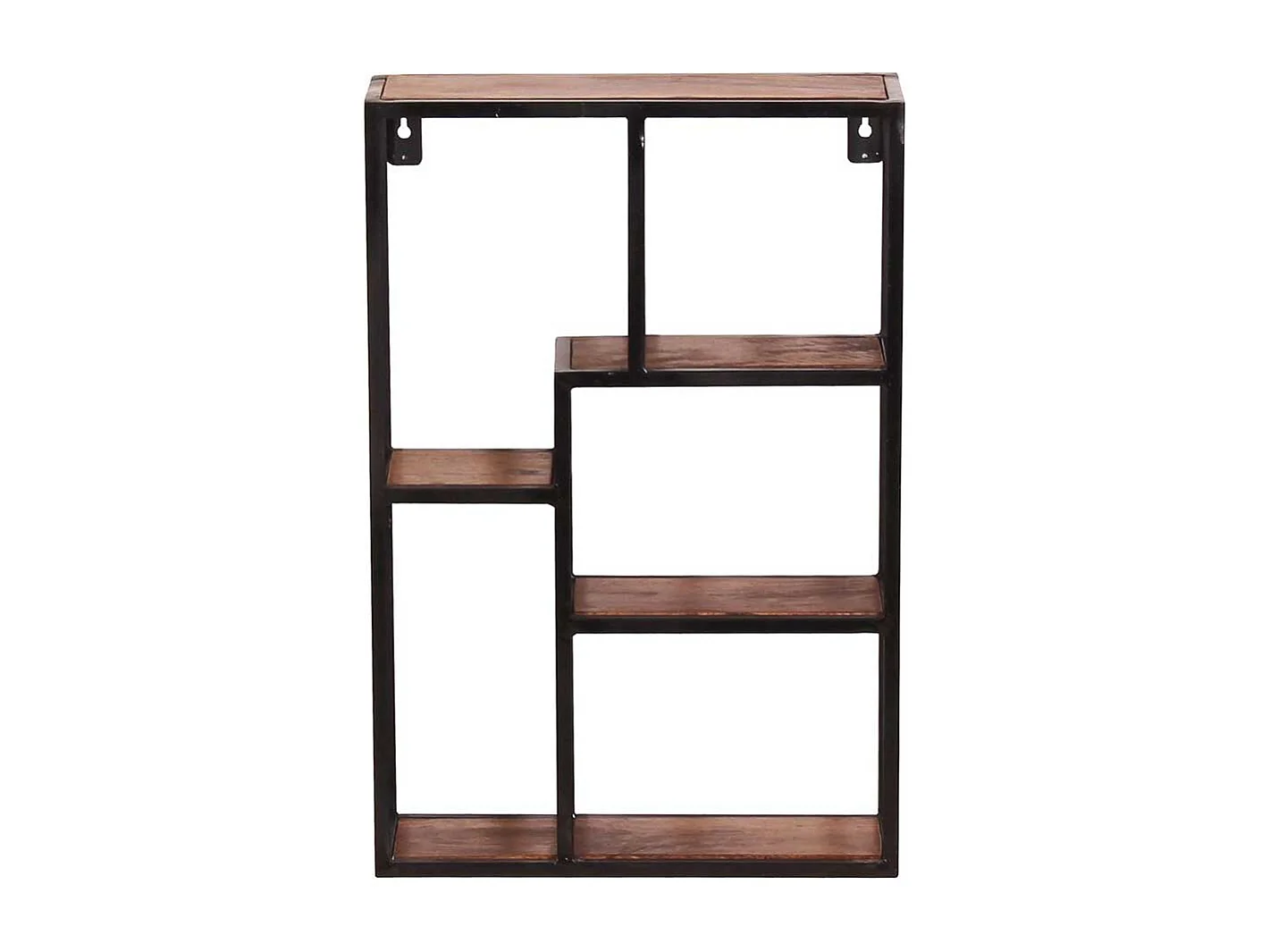 Wandregal aus schwarzem Metall Loft Stil