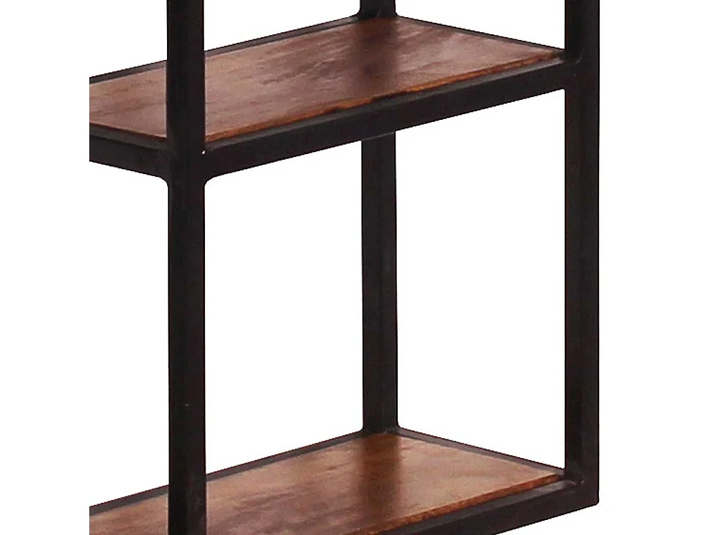 Wandregal aus schwarzem Metall Loft Stil