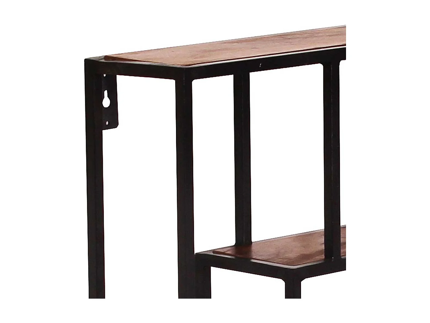 Wandregal aus schwarzem Metall Loft Stil