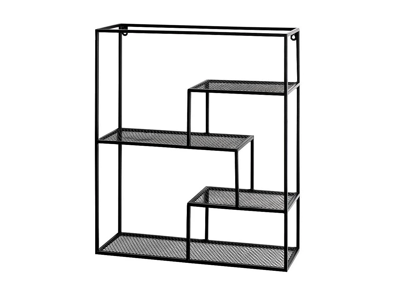 Metall Wand Regal in modernem Design 4 Ablagen