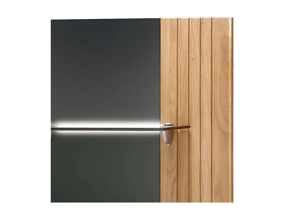 Wandregal mit Glasböden mit LED Beleuchtung modernem Design