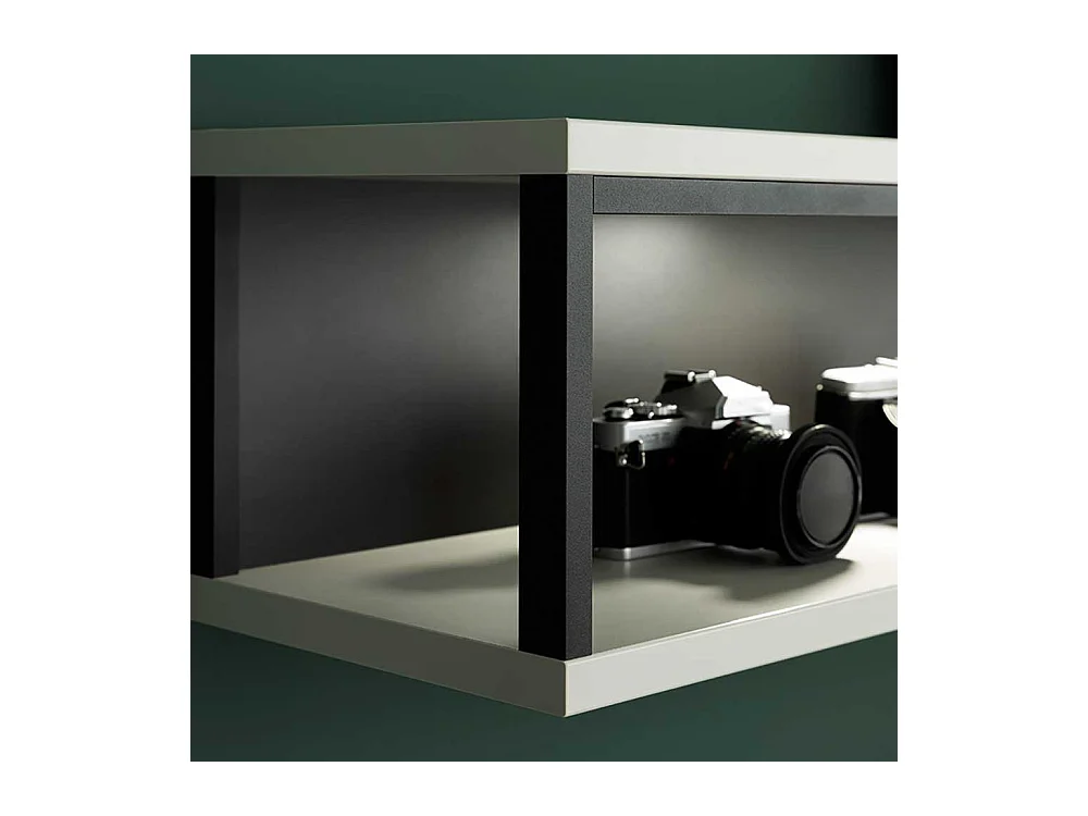 Wohnzimmer Regal modern optional mit Beleuchtung 150 cm breit