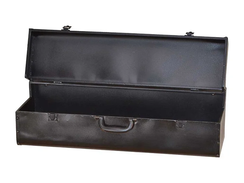 Hängeregal in Schwarz Metall Stauraum