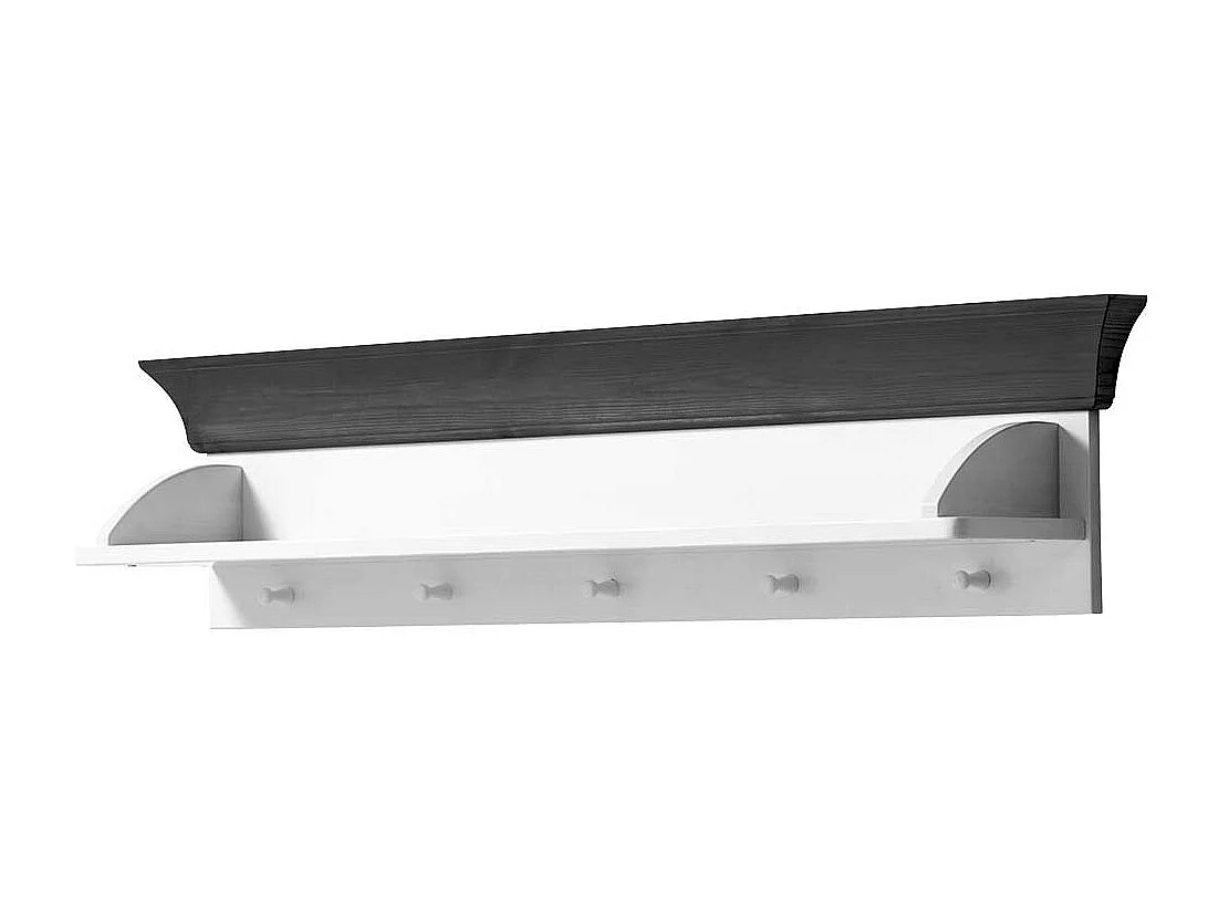 Wandhängeregal für Babyzimmer Weiß Kiefer massiv