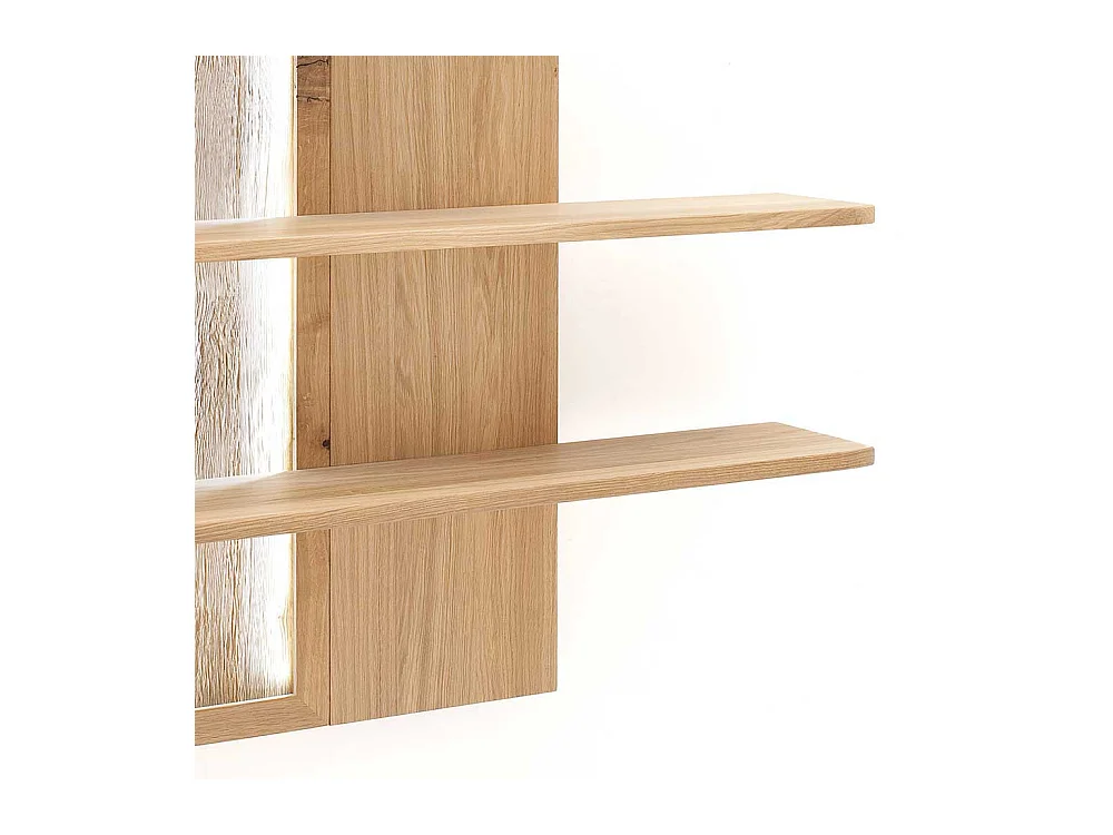 Wohnzimmer Hängeregal mit Eiche Bianco furniert modern