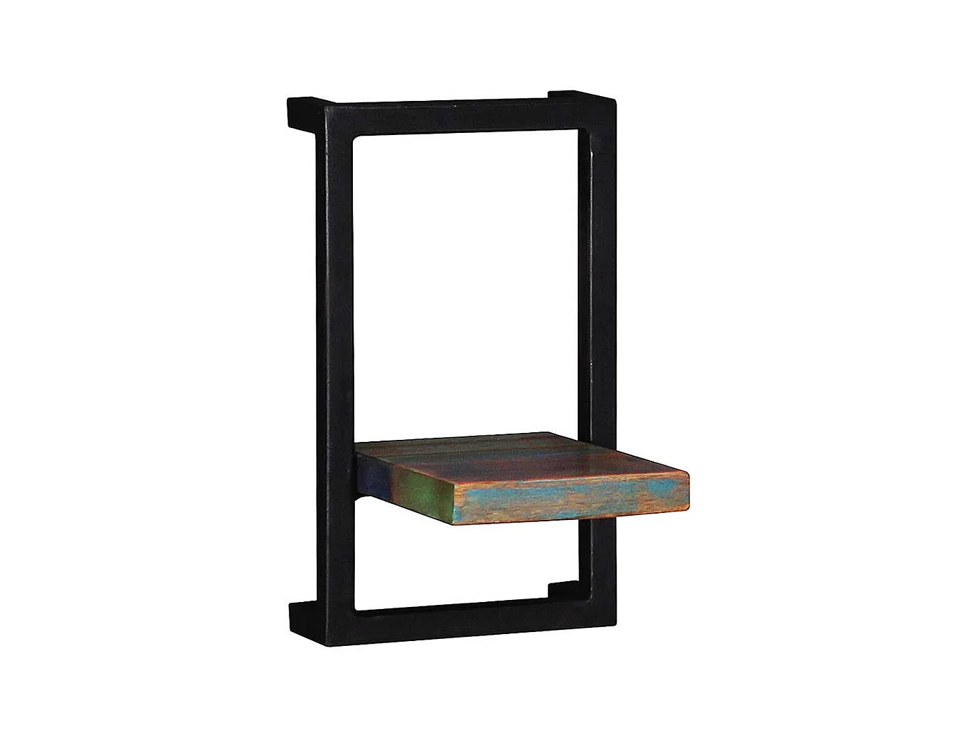 Vier Wandboards aus Recyclingholz & Metall Shabby Chic Stil (vierteilig)