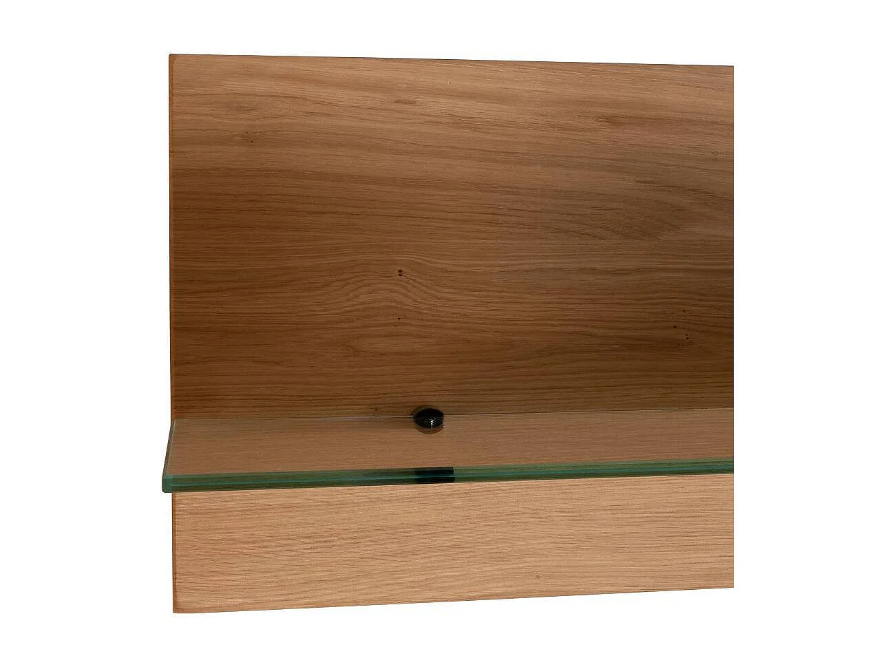 Hängeregal Massivholzregal in modernem Design mit Rückwand