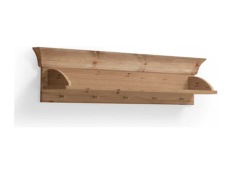 Baby Wandregal aus Kiefer Massivholz Haken