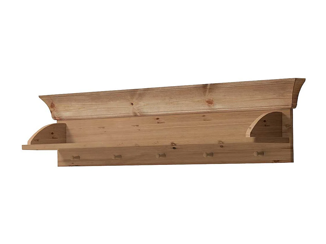 Baby Wandregal aus Kiefer Massivholz Haken