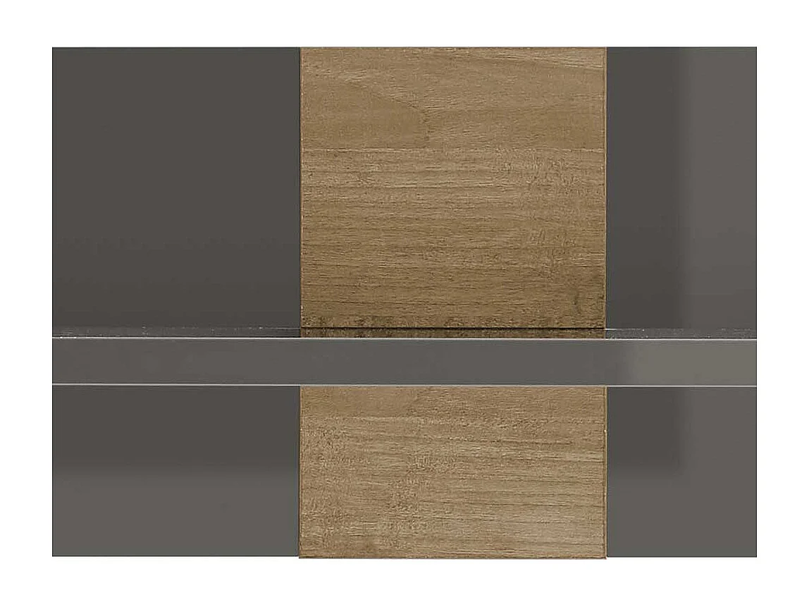 Modernes Wandboard in Dunkelgrau Eichefarben