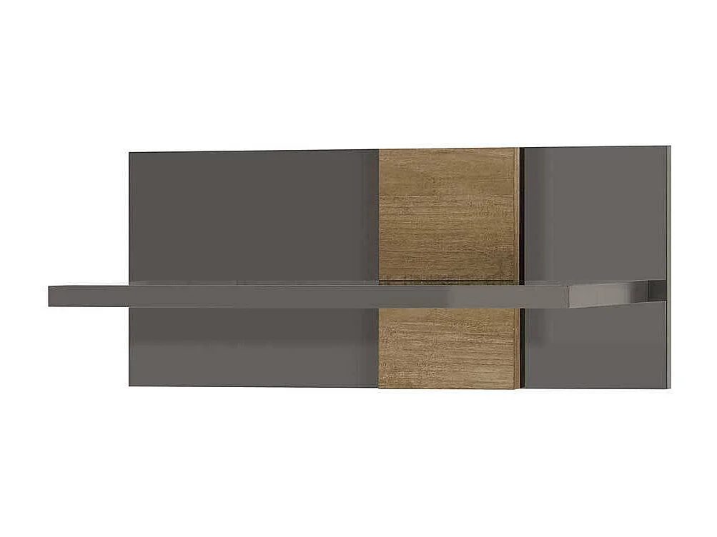 Modernes Wandboard in Dunkelgrau Eichefarben