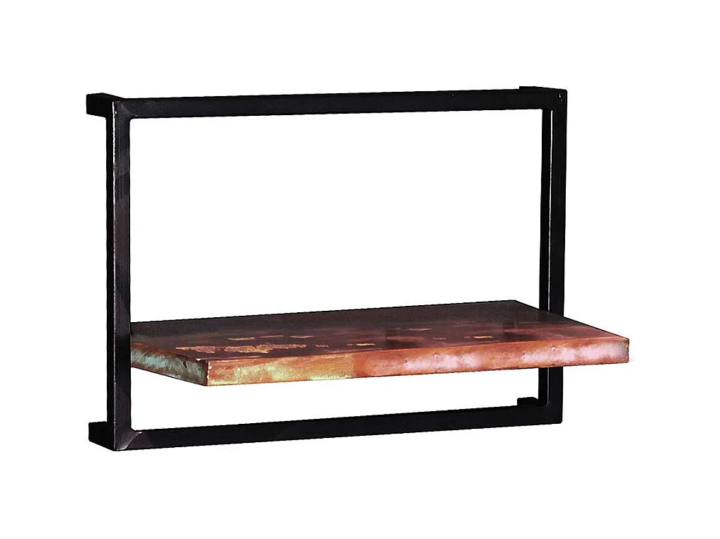 Rustikale Wandregale im Shabby Chic Stil Recyclingholz & Metall (dreiteilig)