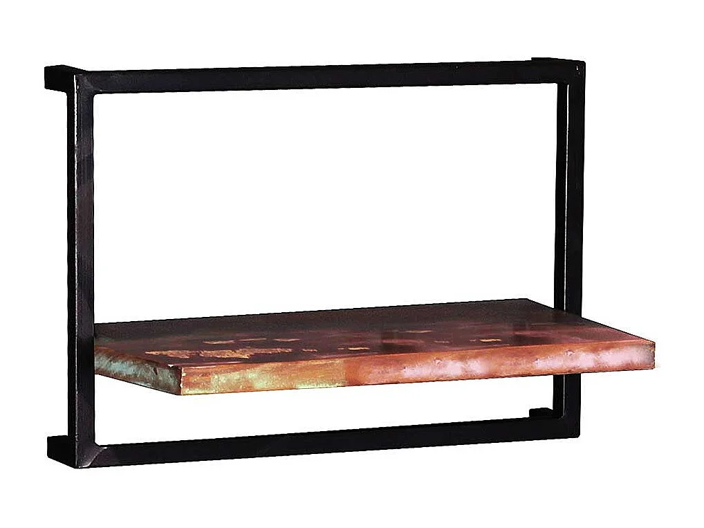 Rustikale Wandregale im Shabby Chic Stil Recyclingholz & Metall (dreiteilig)