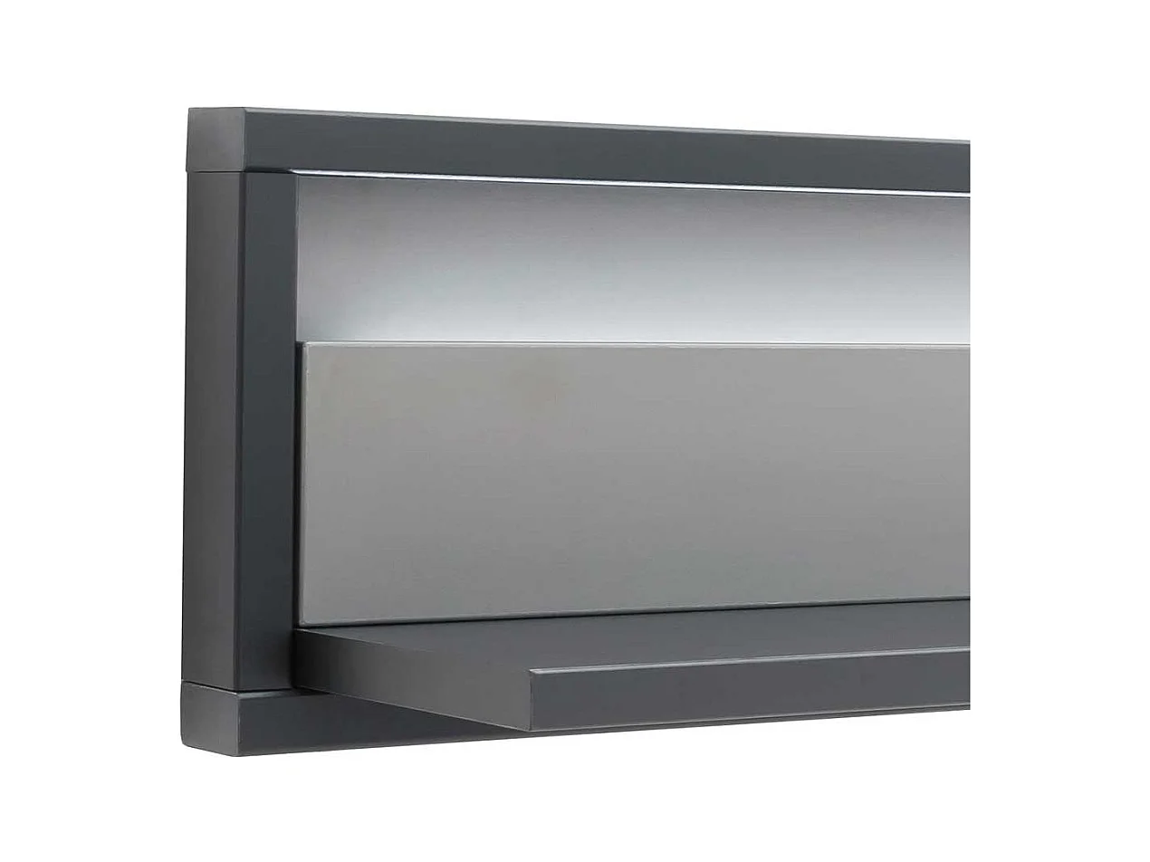 Wohnzimmer Regal hängend in Grau 24 cm tief 156 cm breit