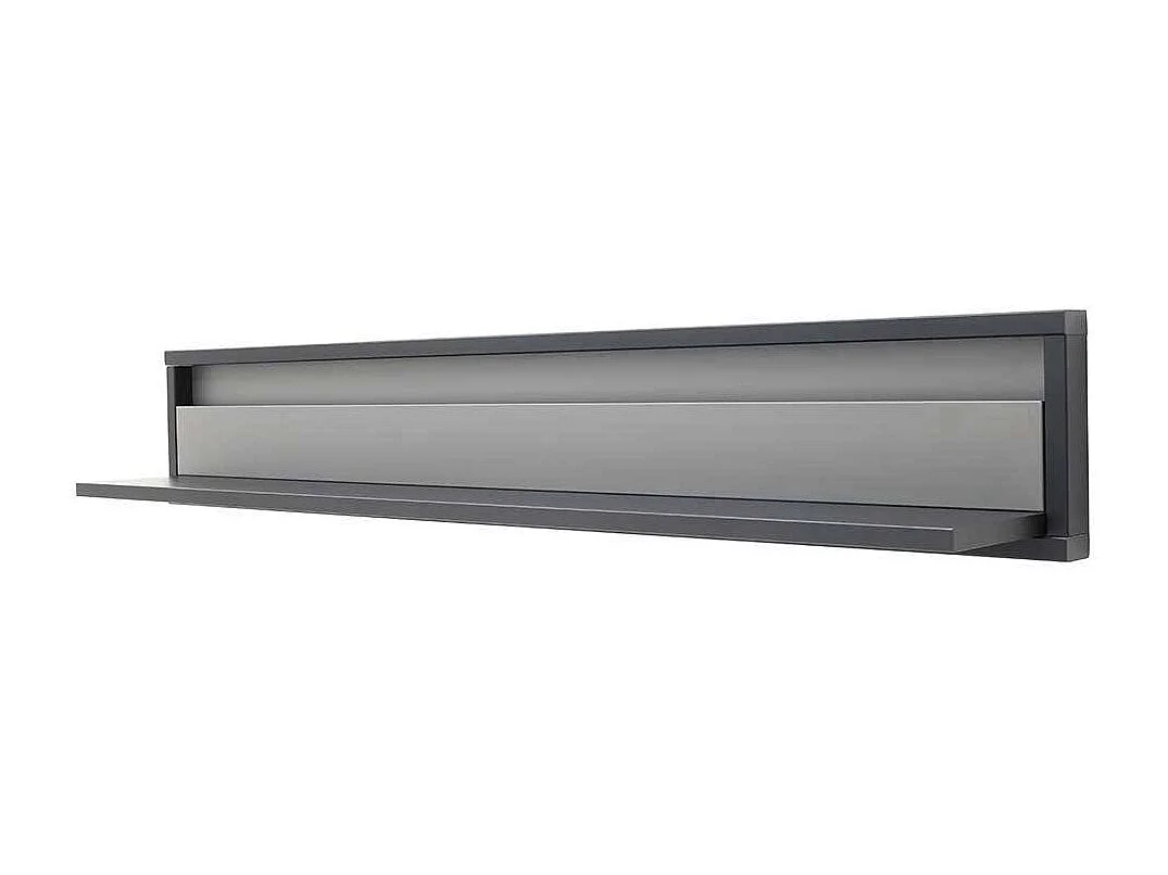 Wohnzimmer Regal hängend in Grau 24 cm tief 156 cm breit