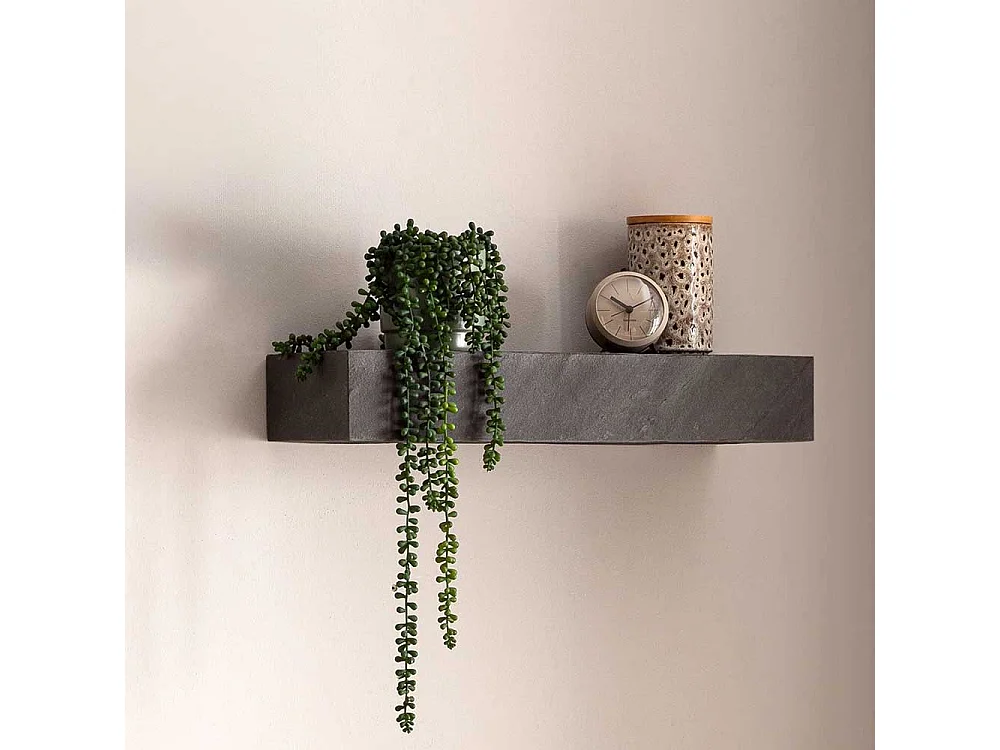 Wand Regal Wandboard in Steinoptik beschichtet - Anthrazit