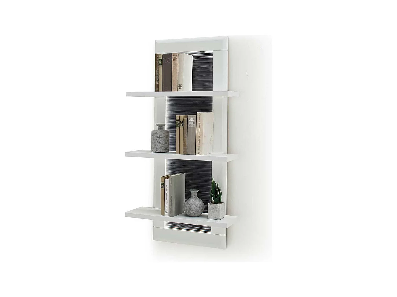 Hängeregal in Weiß und Anthrazit 60 cm breit