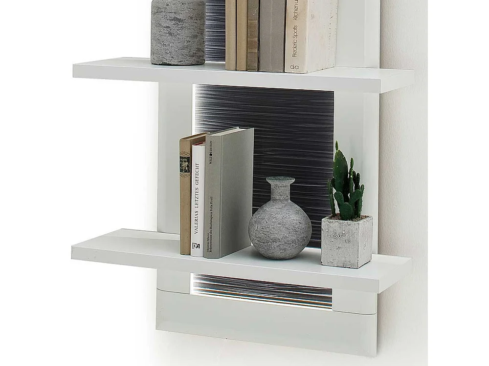 Hängeregal in Weiß und Anthrazit 60 cm breit