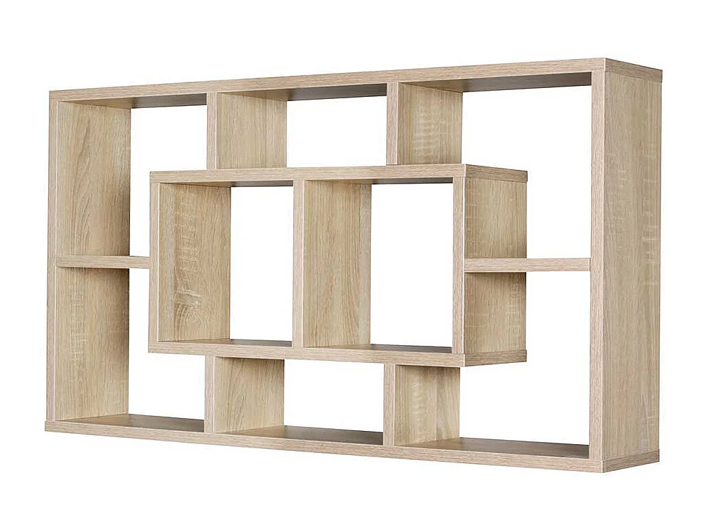 Hängeregal Wohnzimmer in Sonoma-Eiche 85x48x16 cm
