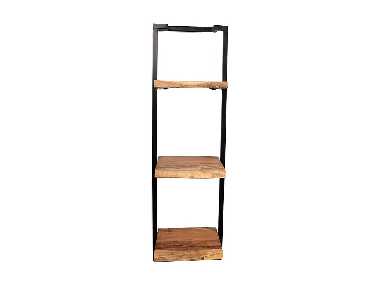 Wohnzimmer Regal Regal in Akaziefarben und Schwarz