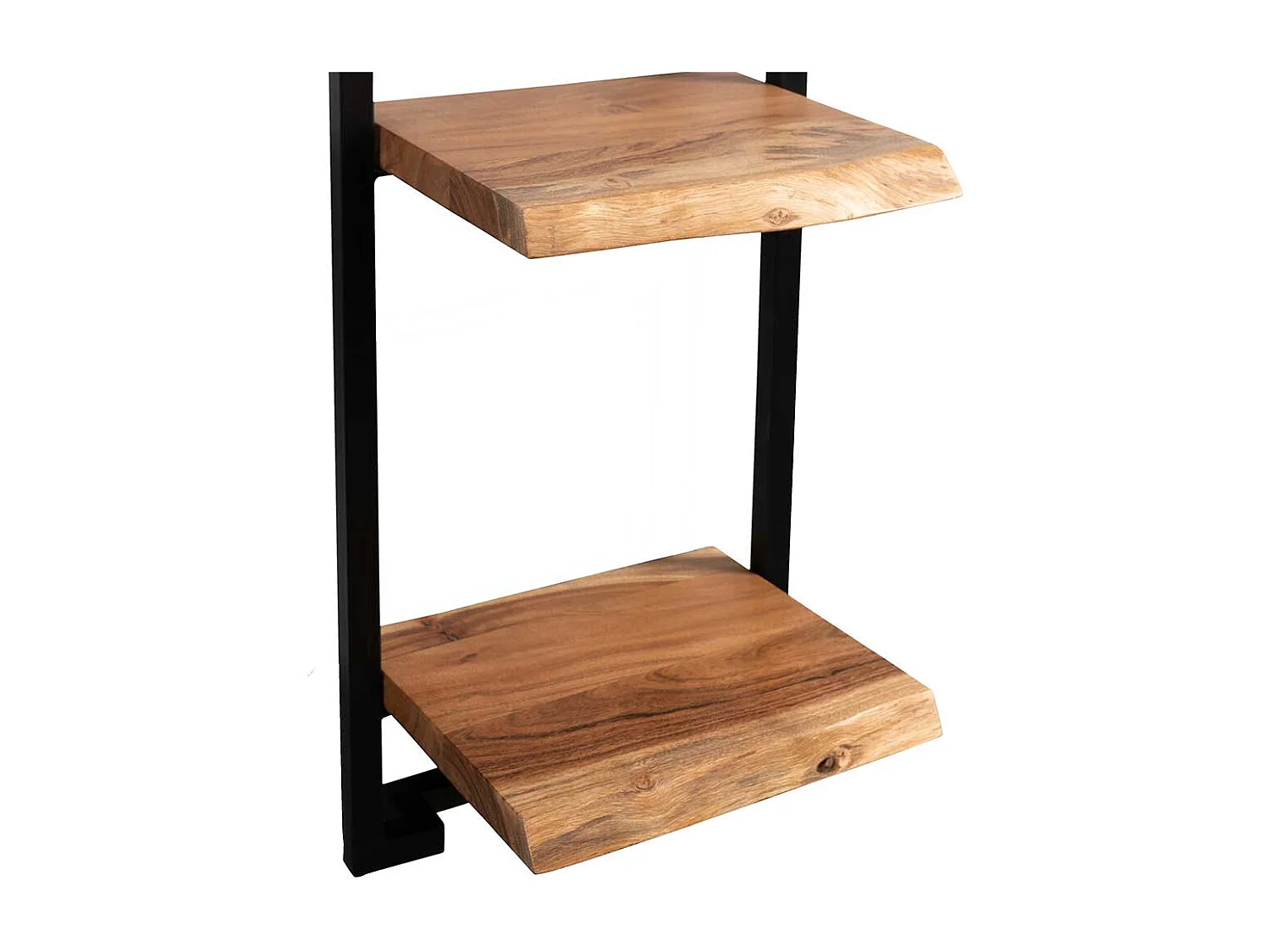 Wohnzimmer Regal Regal in Akaziefarben und Schwarz