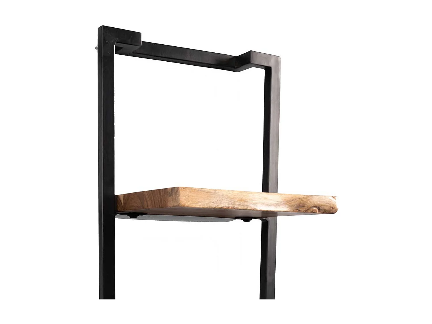 Wohnzimmer Regal Regal in Akaziefarben und Schwarz