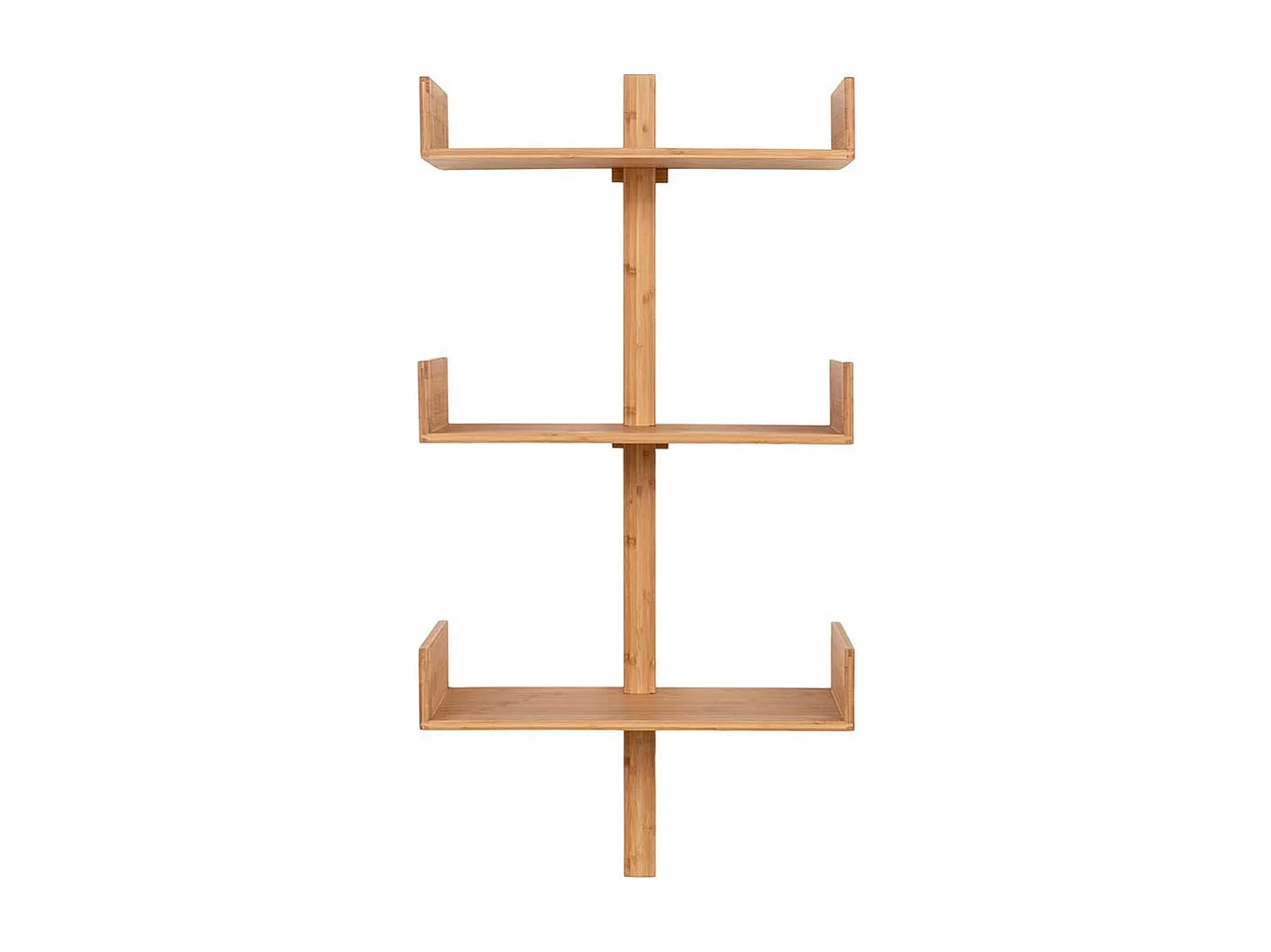 Wandregal Hängeregal aus Bambus 102 cm hoch