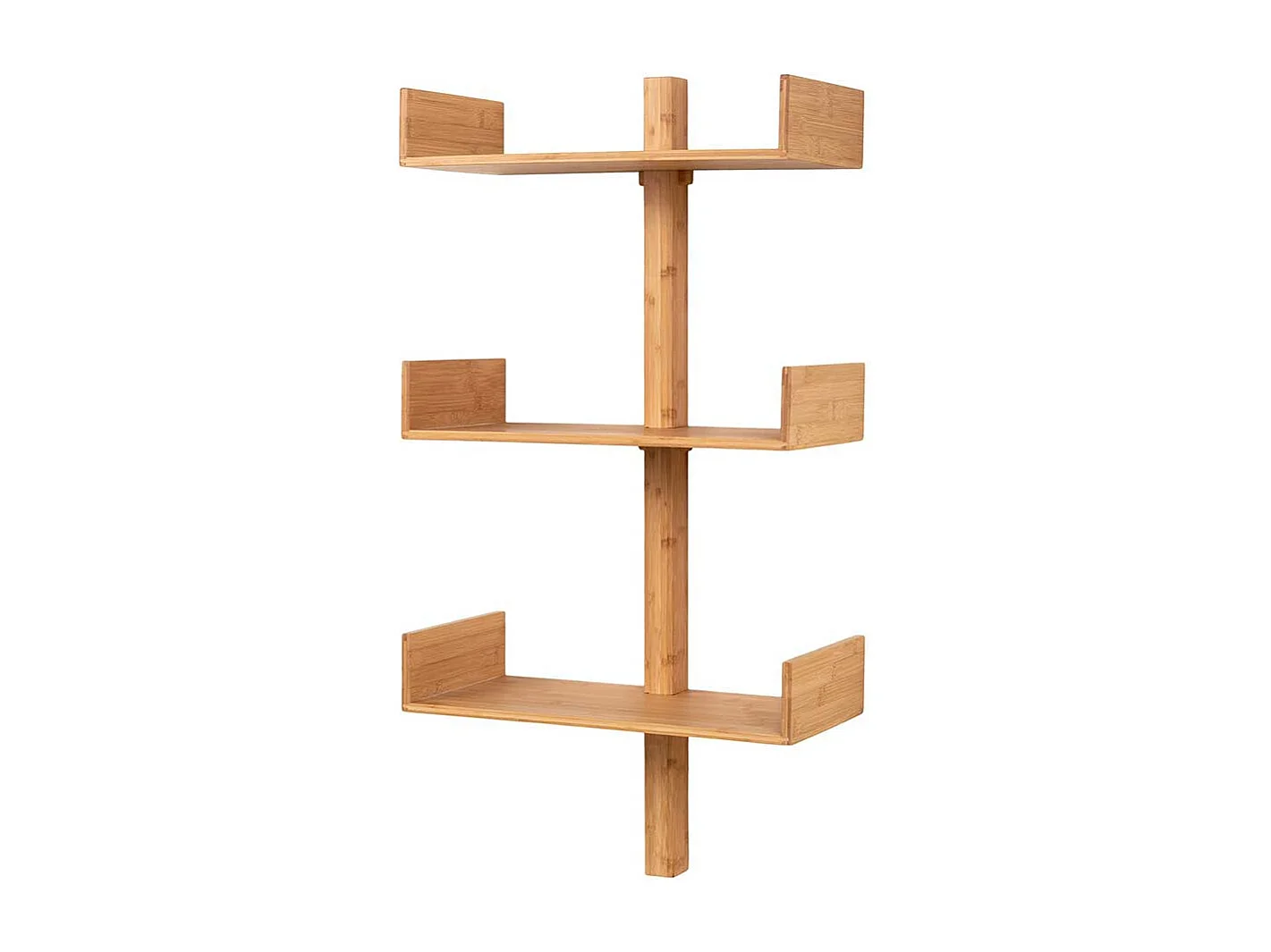 Wandregal Hängeregal aus Bambus 102 cm hoch