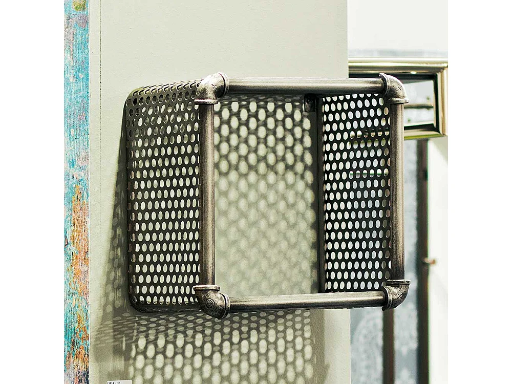 Regalwürfel Set aus Lochblech industry Style (zweiteilig)