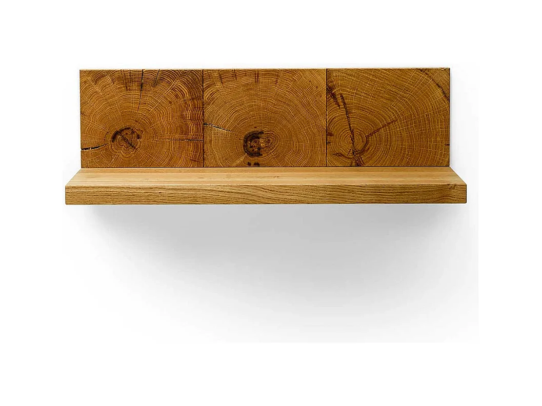 Wandboard aus Eiche Massivholz handgearbeitet