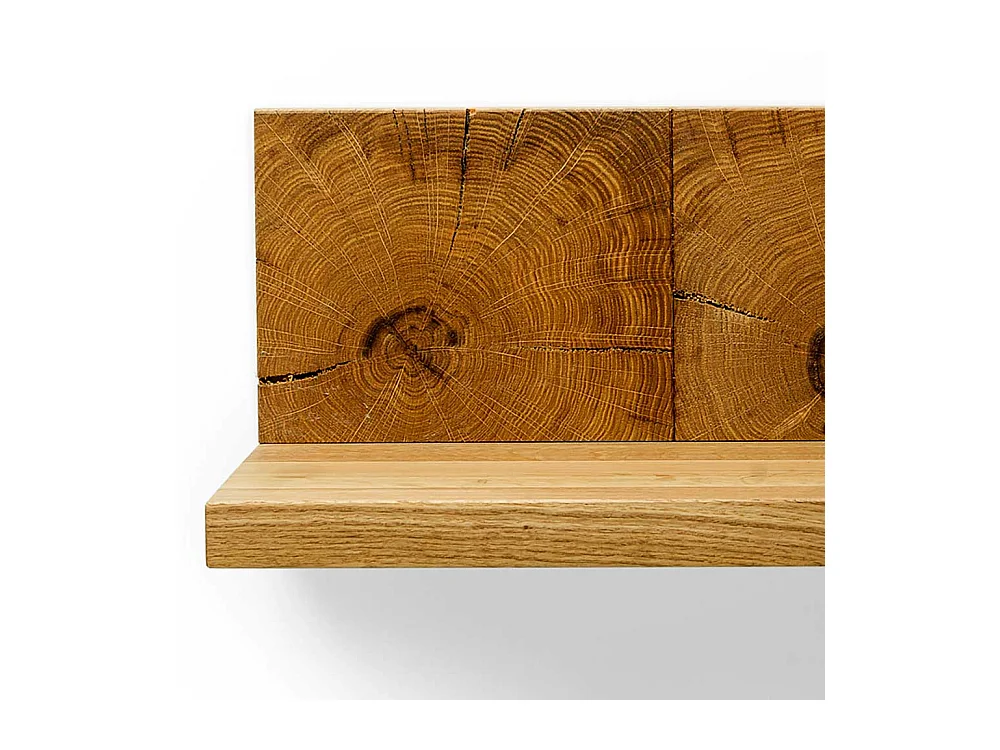 Wandboard aus Eiche Massivholz handgearbeitet