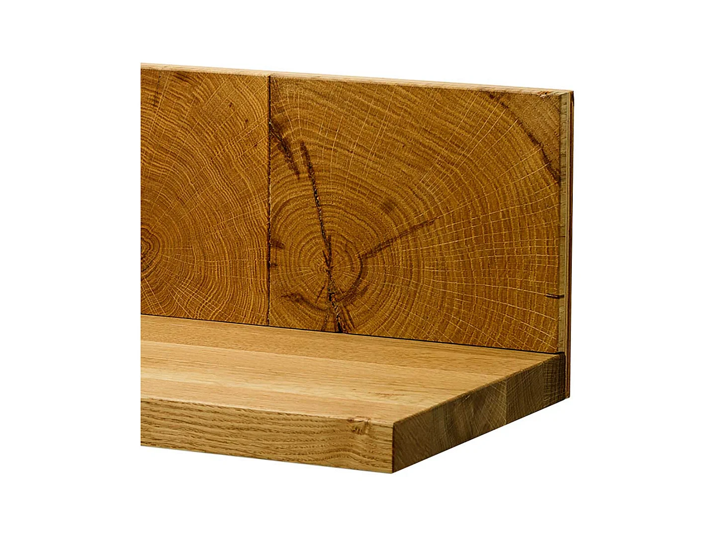 Wandboard aus Eiche Massivholz handgearbeitet