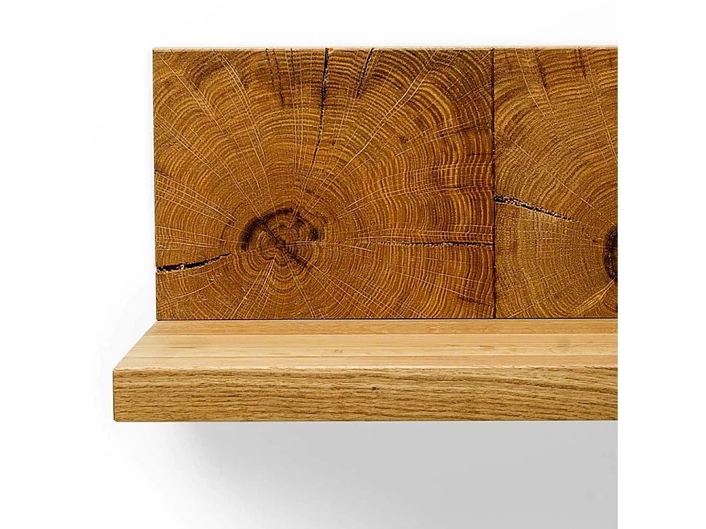 Wandboard aus Eiche Massivholz handgearbeitet