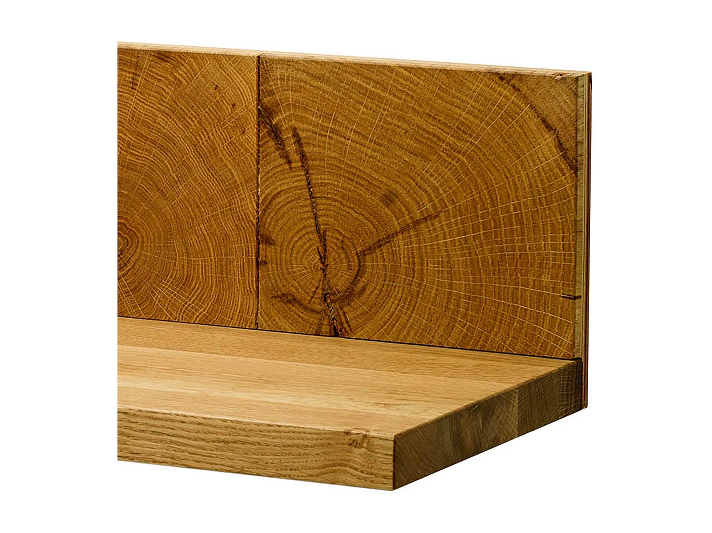 Wandboard aus Eiche Massivholz handgearbeitet