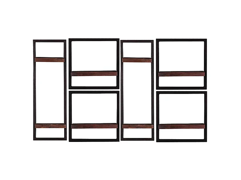 Wohnzimmerregale im Kolonialstil Wandmontage (sechsteilig)