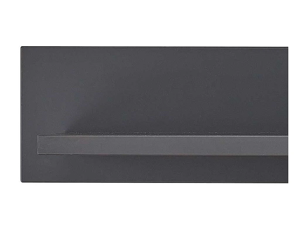 Schwarzes Wohnzimmer Regal in modernem Design 120 cm breit