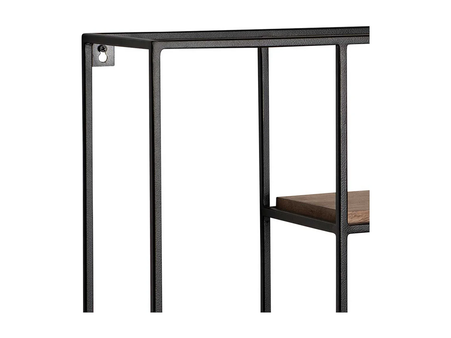 Wandboard Wand Regal aus Mangobaum Massivholz und Metall