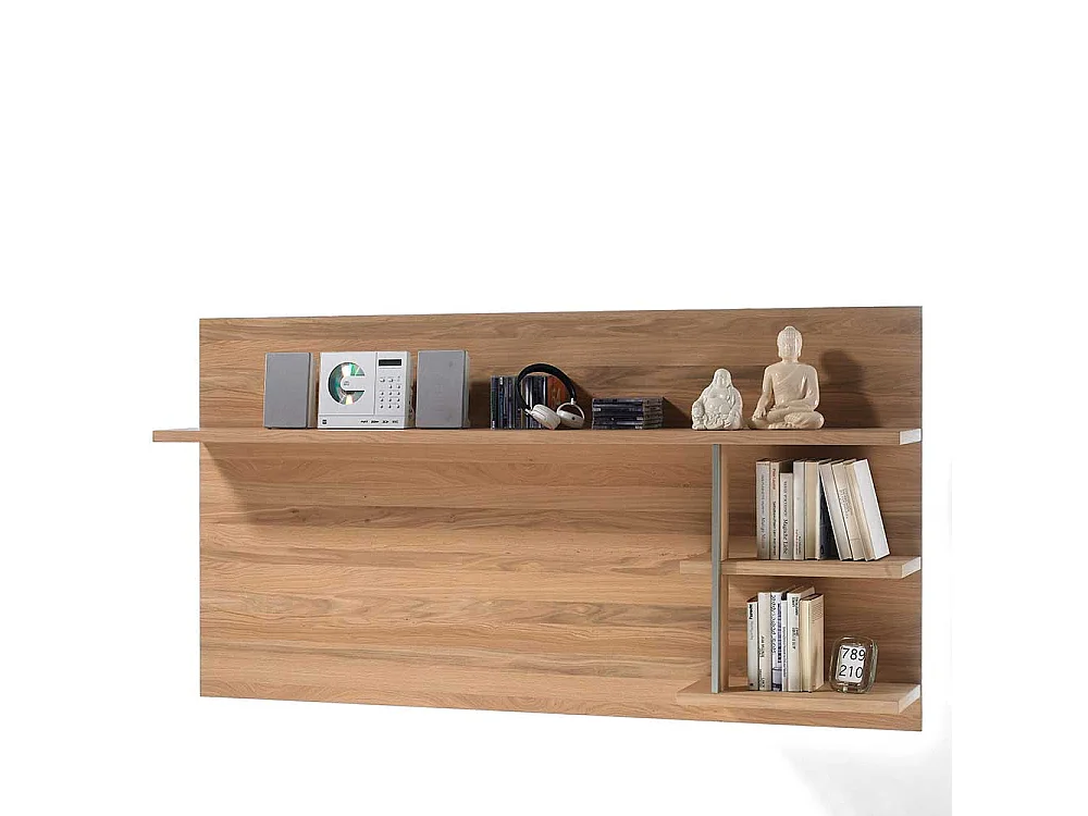 TV Wandboard in Asteiche Bianco furniert Landhausstil