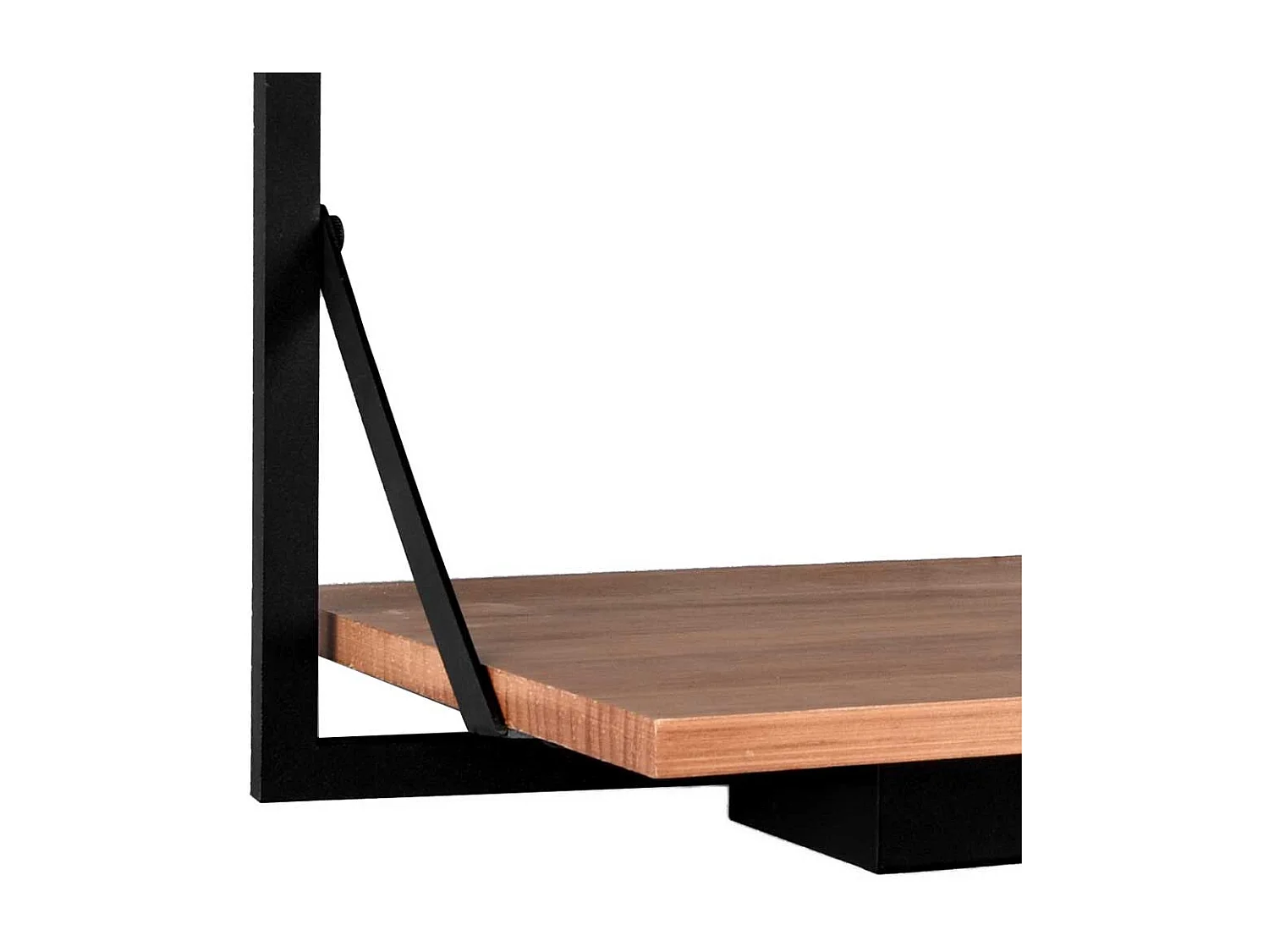 Beleuchtetes Wandboard 30 cm tief Metallgestell