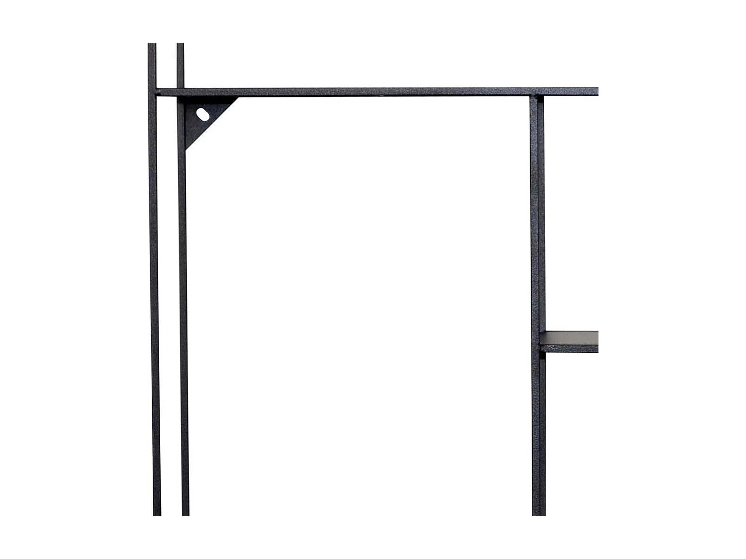 Deko Metallregal in Schwarz 5 Fächern