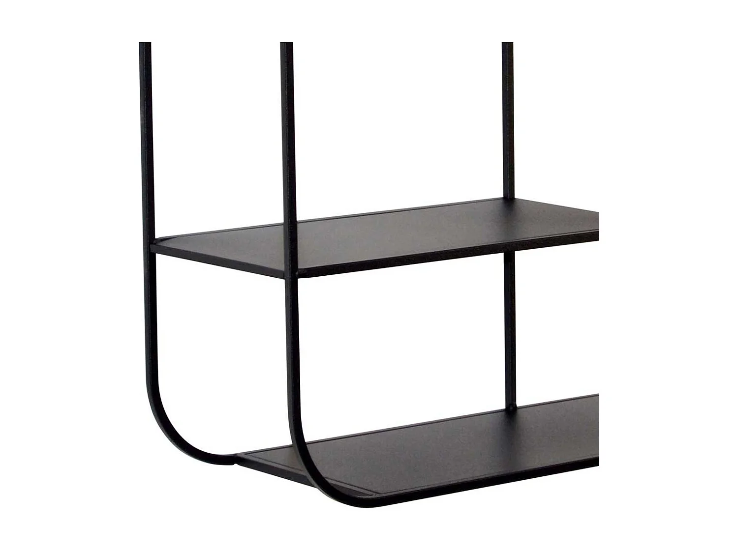 Deko Metallregal in Schwarz 5 Fächern