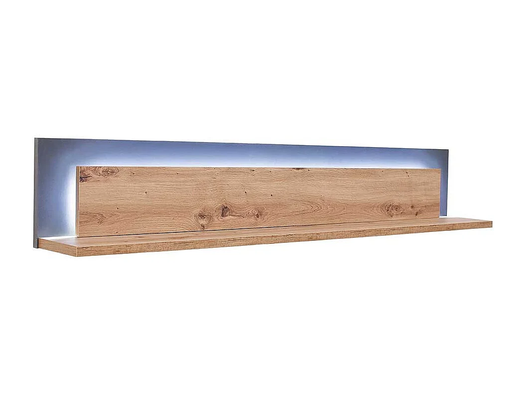 Wandregal in Eichefarben und Anthrazit modern