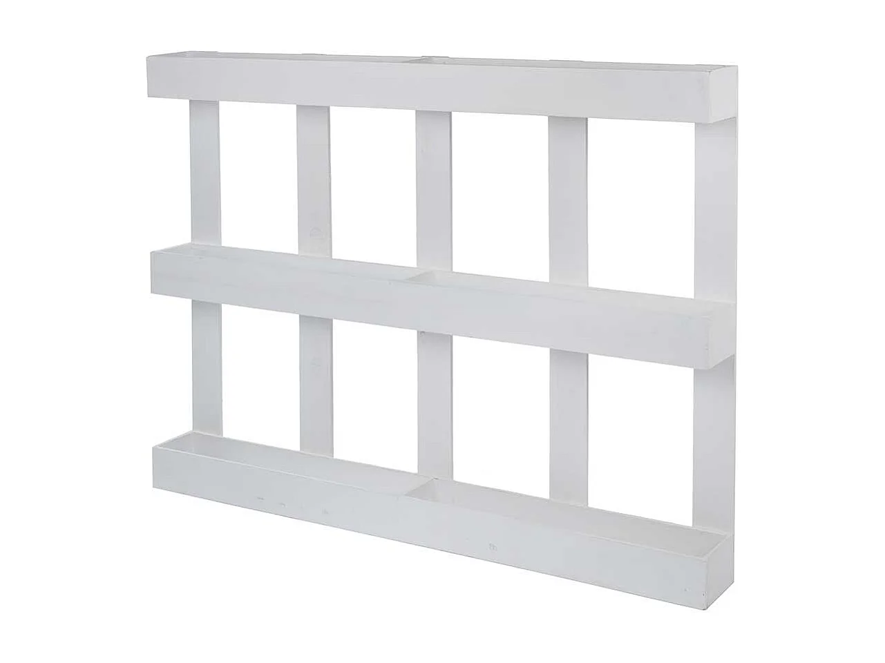 Wandhängeregal weiß im Landhausstil Paletten Optik