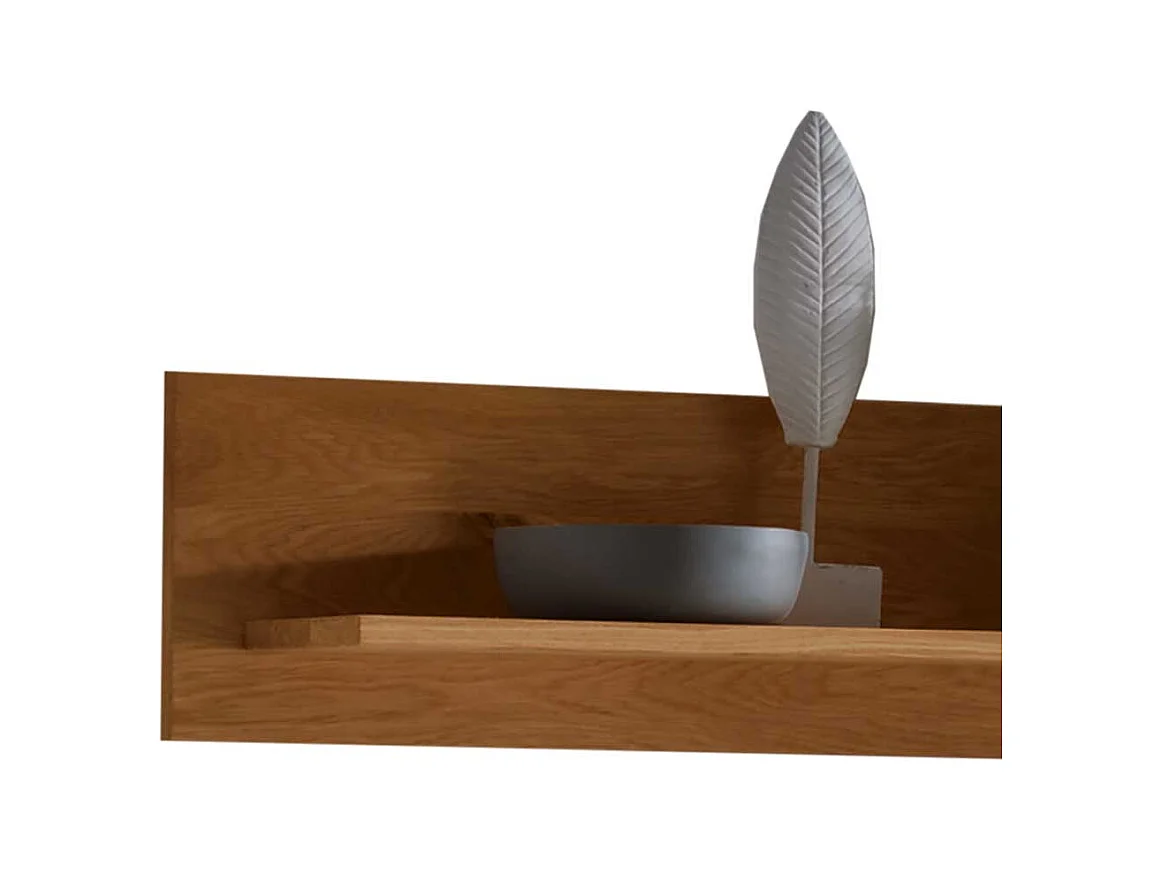 Wildeiche Wandboard aus Massivholz 155 cm breit