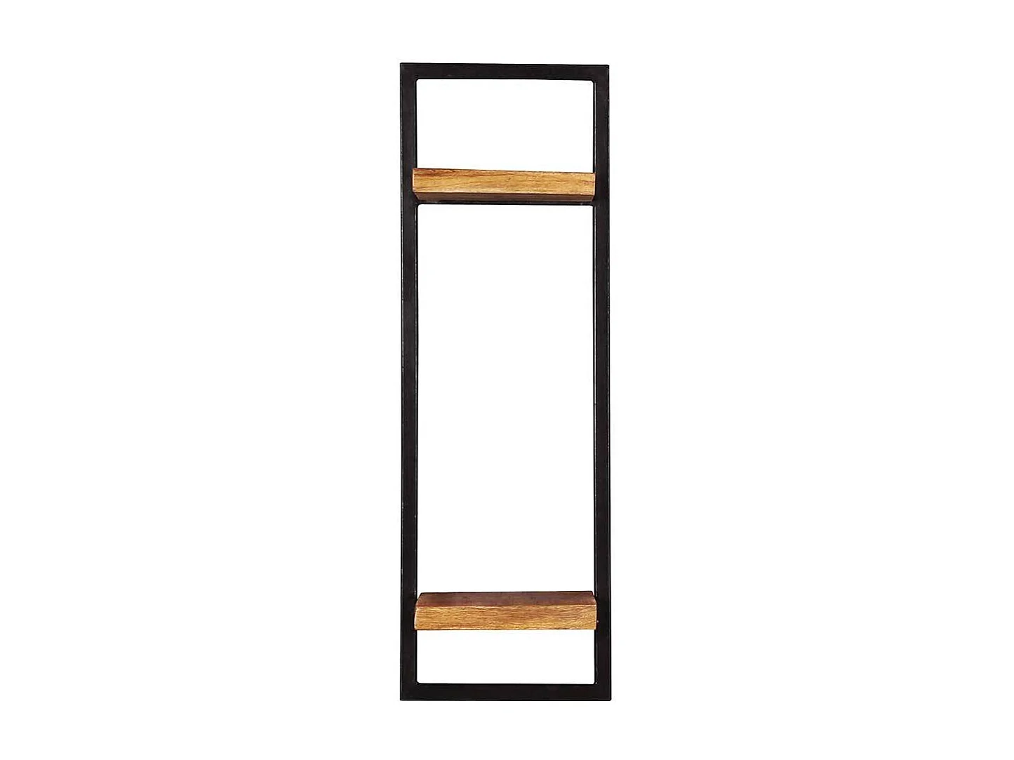 Rustikales Wandregal im Landhausstil Massivholz und Metall