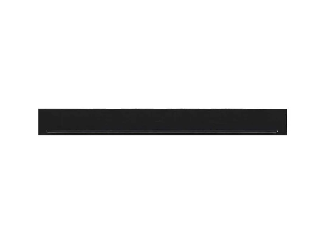 Wohnzimmerregal Wand in Schwarz 186 cm breit