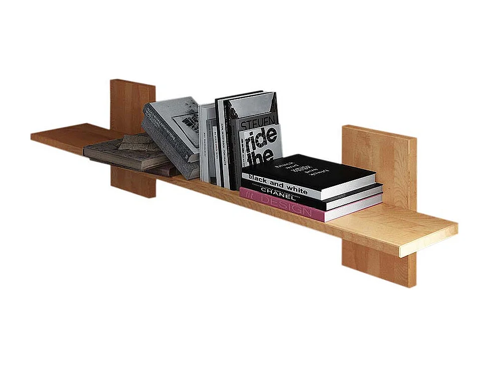 Wandboard aus Kernbuche Massivholz 120 cm