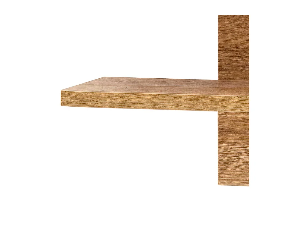 Wandhängeregal in Wildeichefarben Landhausstil