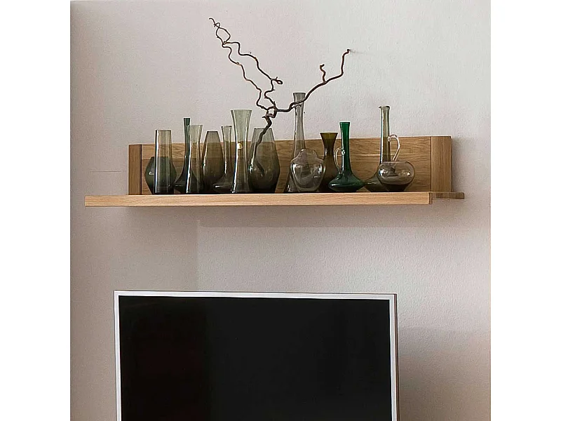 Wandboard aus Wildeiche Massivholz hell geölt