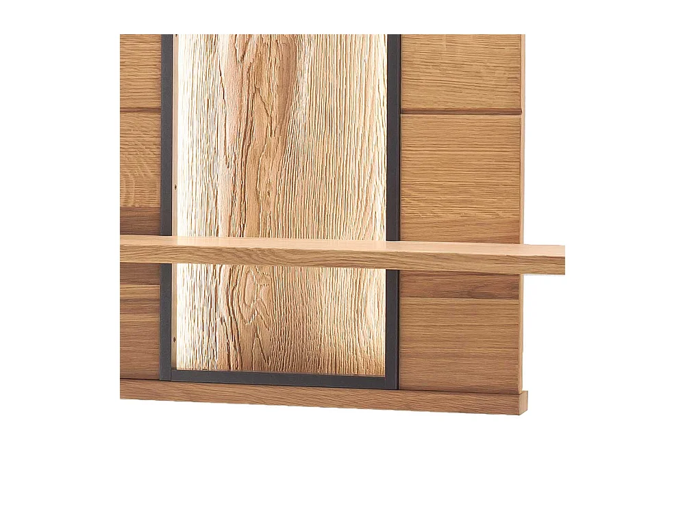 Wandhängeregal in Asteiche Bianco furniert 185 cm breit